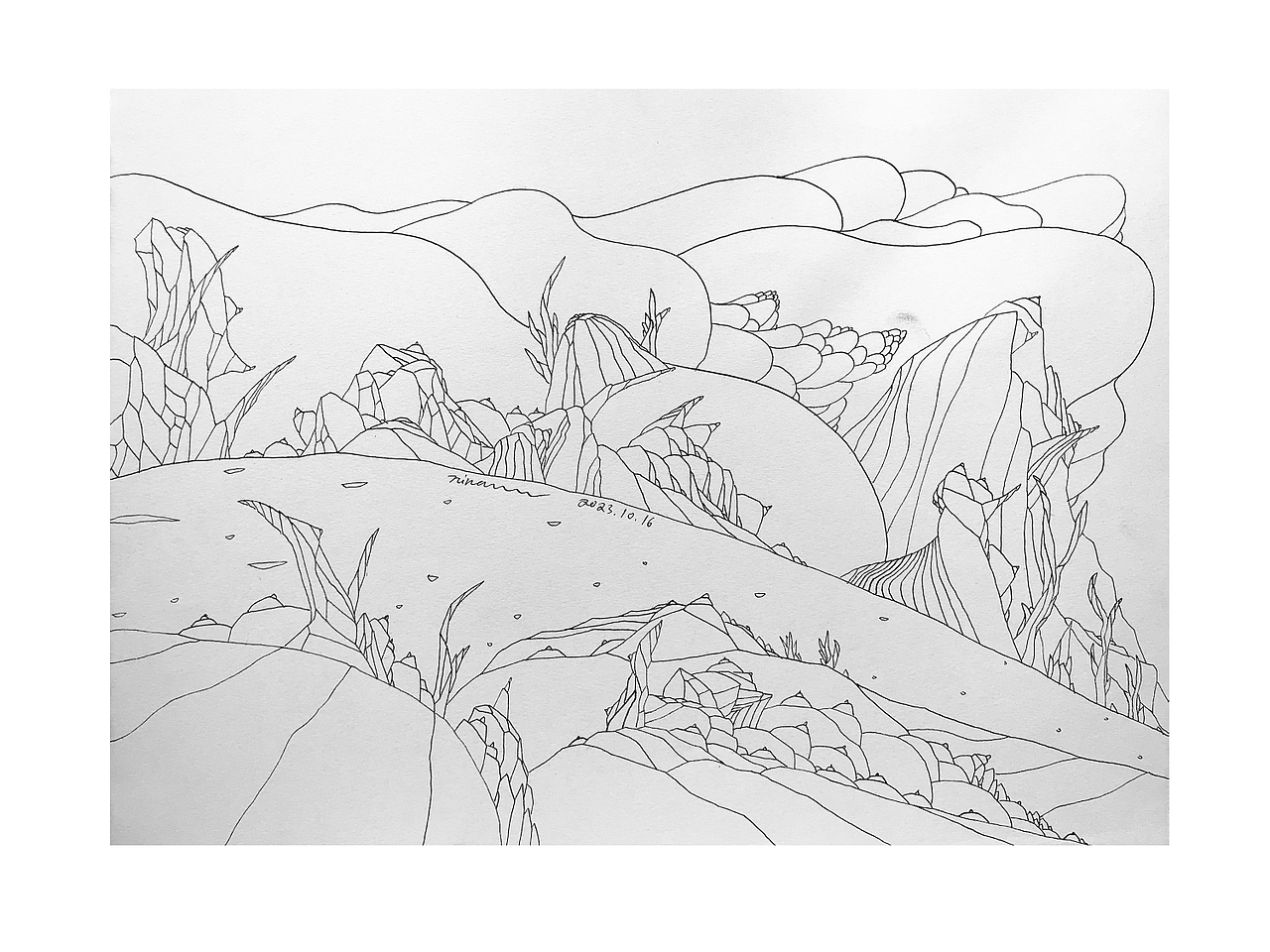 线条的自白（图ZMzg5NTM2MDU2） - 艺术插画 - 站酷设计师ninananananana原创素材 - 站酷ZCOOL