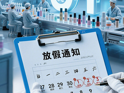 节日放假通知海报