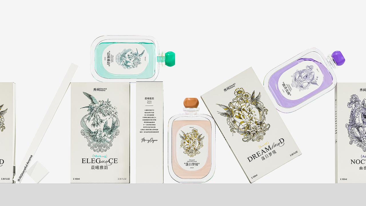 花鸟系列 | 香薰包装设计 | 一场与自然香息相拥的绮梦（图ZMzg5NTQwMzM2） - 包装 - 站酷设计师不眠虎工作室原创素材 - 站酷ZCOOL
