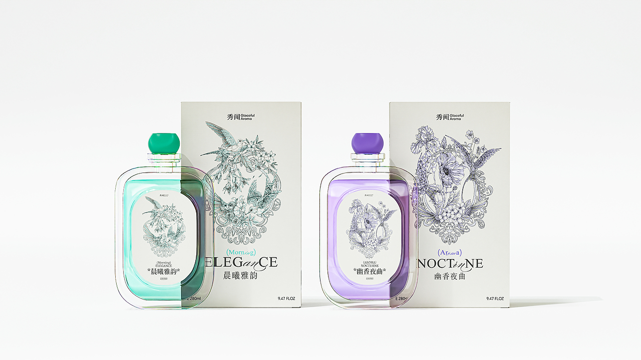 花鸟系列 | 香薰包装设计 | 一场与自然香息相拥的绮梦（图ZMzg5NTQwNDA0） - 包装 - 站酷设计师不眠虎工作室原创素材 - 站酷ZCOOL