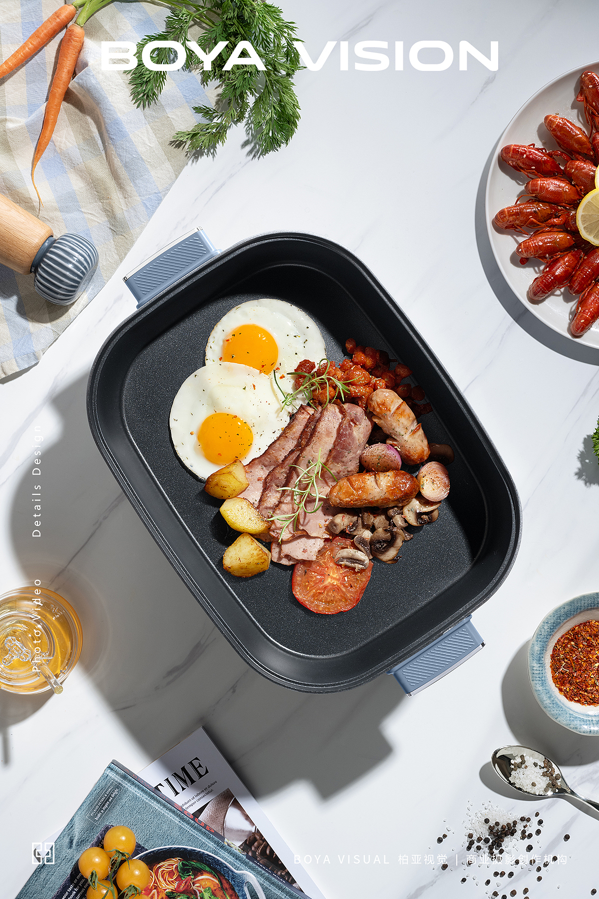 电商厨房电器摄影 | 康巴赫电火锅 电煮锅 X BOYA