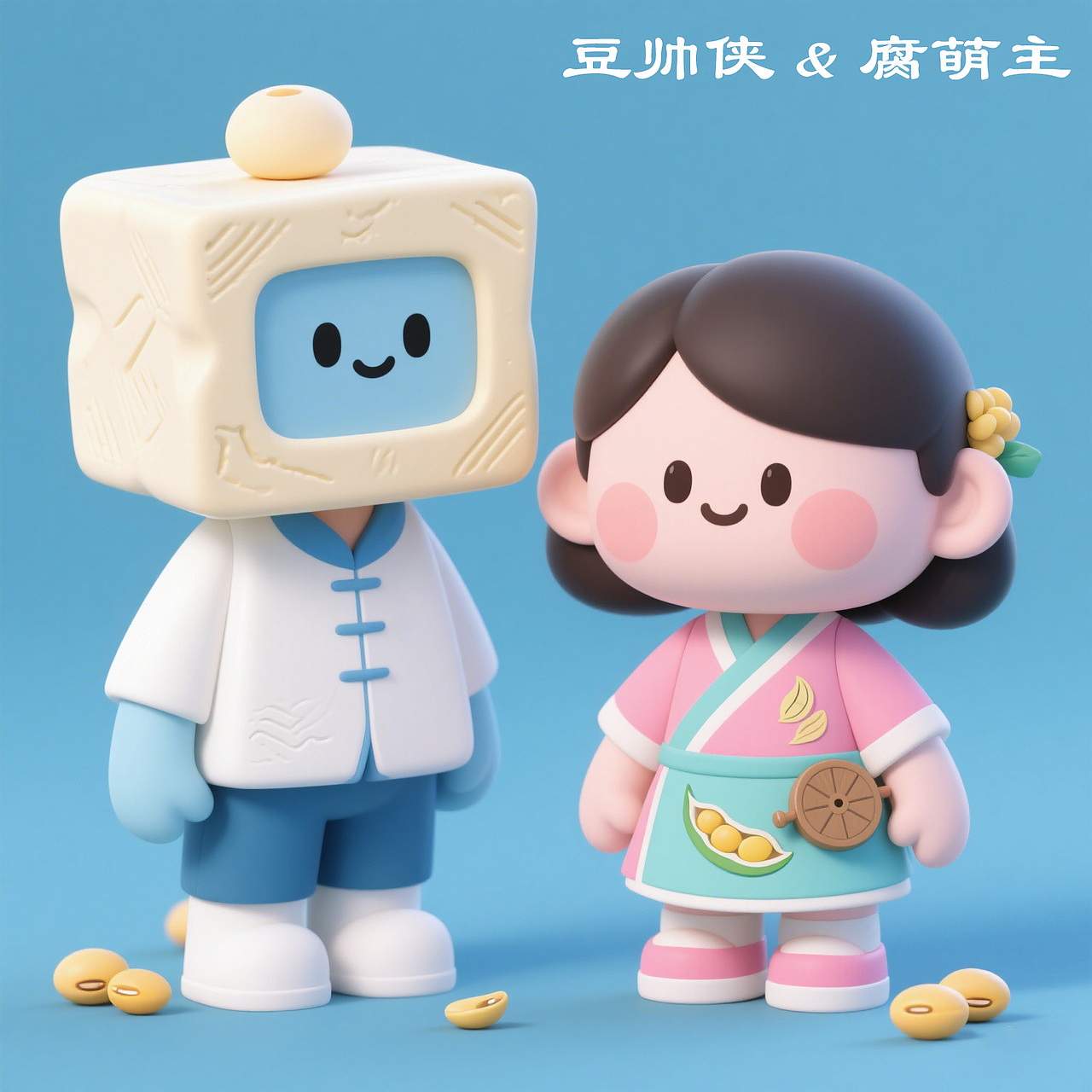 豆帅侠和腐萌主- IP文创盲盒