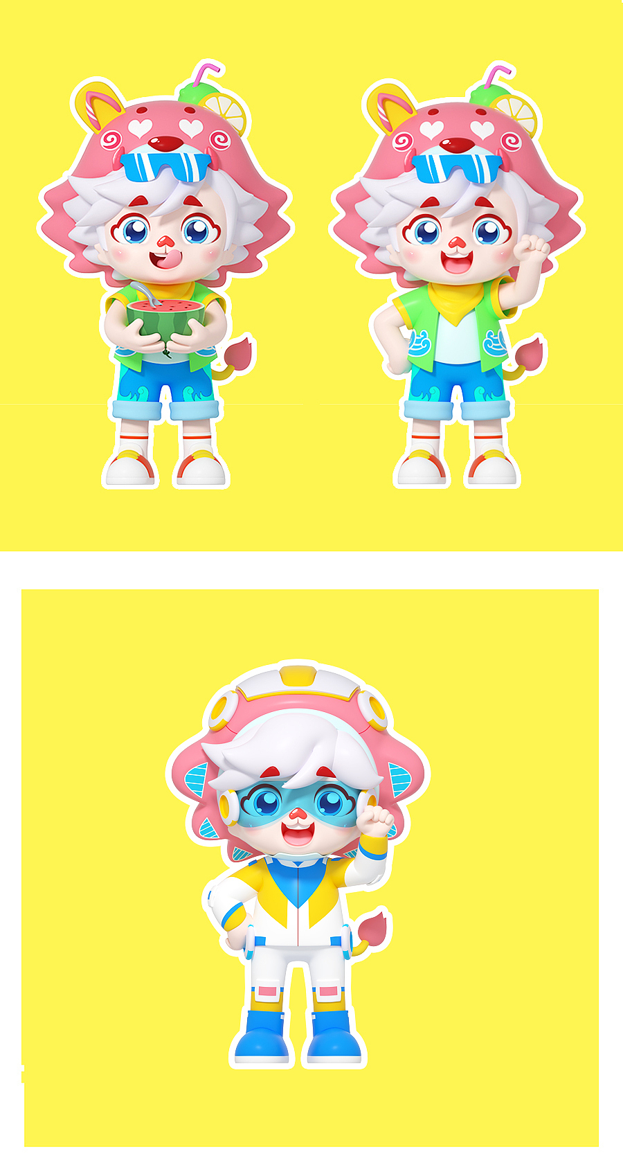 工作室承接3d卡通ip吉祥物形象建模设计