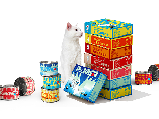 躲猫猫Peekaboo｜宠物零食罐头品牌及包装设计