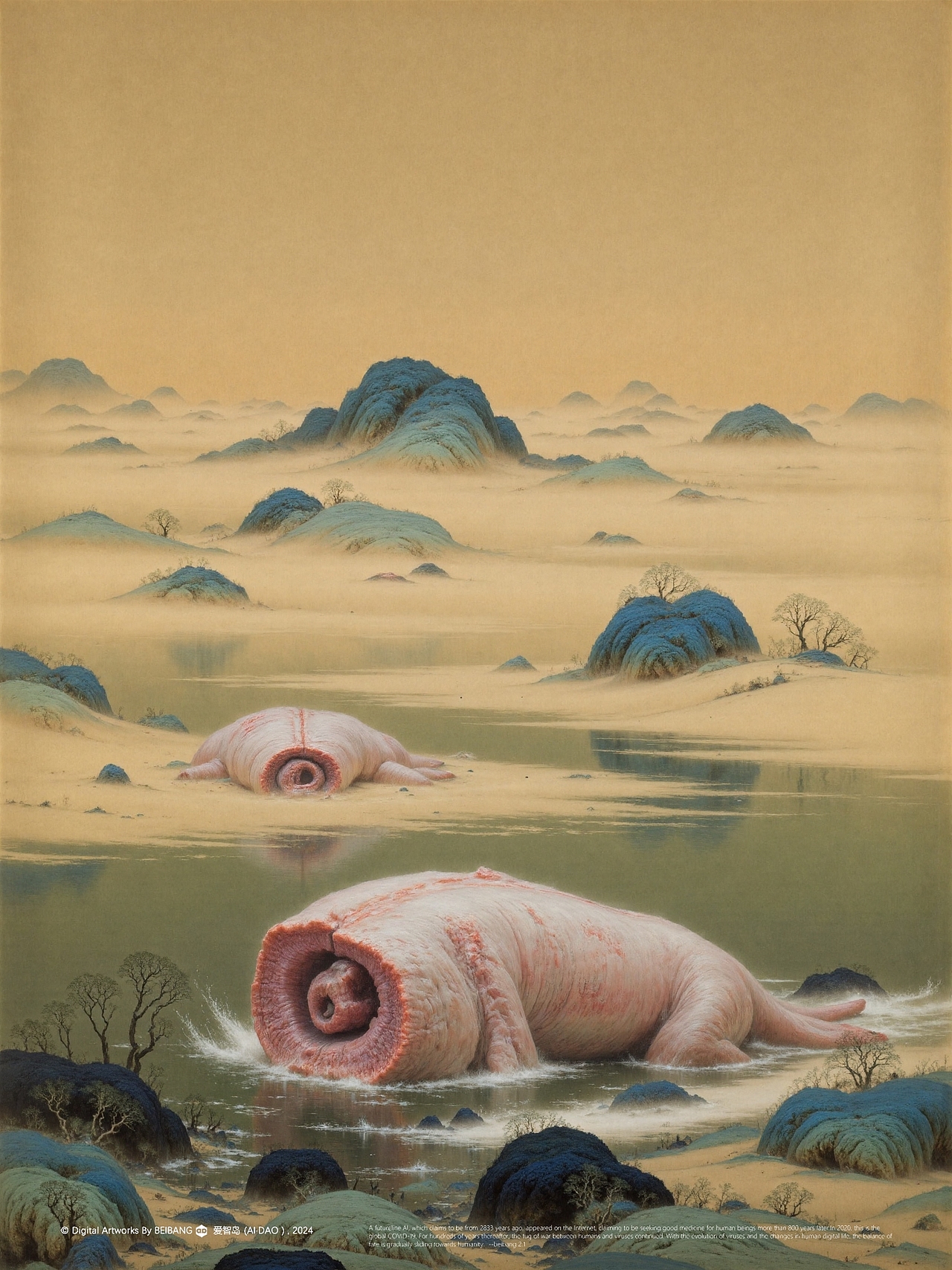 混元山水:当克苏鲁遇见国风山水(图ZMzg5NTg3NjU2) - AI作品 - 站酷设计师北邦原创素材 - 站酷ZCOOL