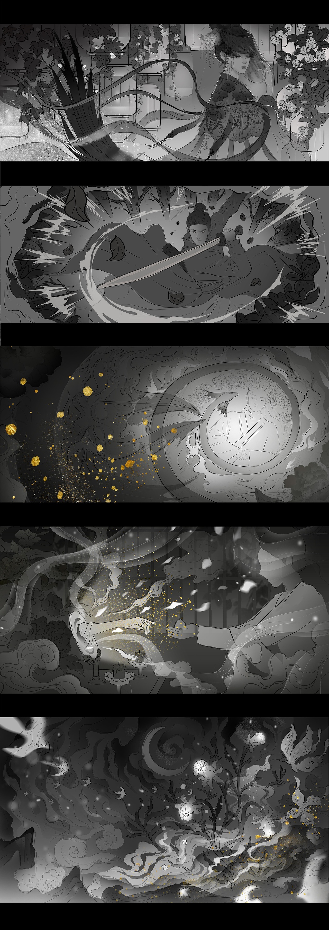《无忧渡》片头插图（图ZMzg5NTkxOTc2） - 商业插画 - 站酷设计师才仙插画原创素材 - 站酷ZCOOL