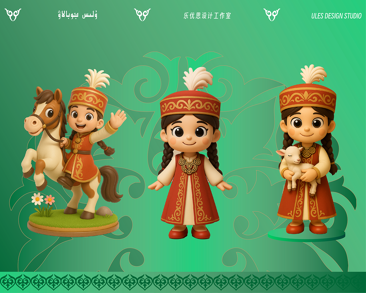 哈萨克IP吉祥物—珍珠