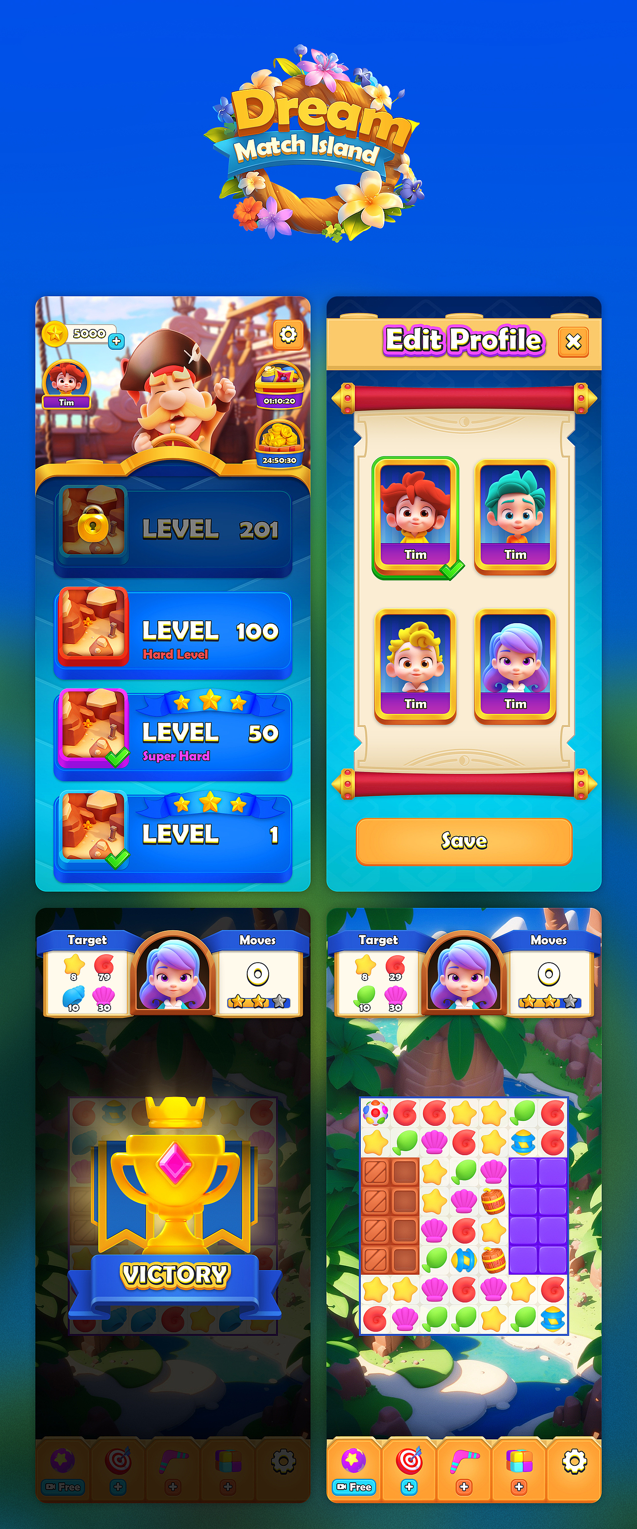 欧卡休闲游戏UI（图ZMzg5NTk4NTAw） - 游戏UI - 站酷设计师太公望是我原创素材 - 站酷ZCOOL