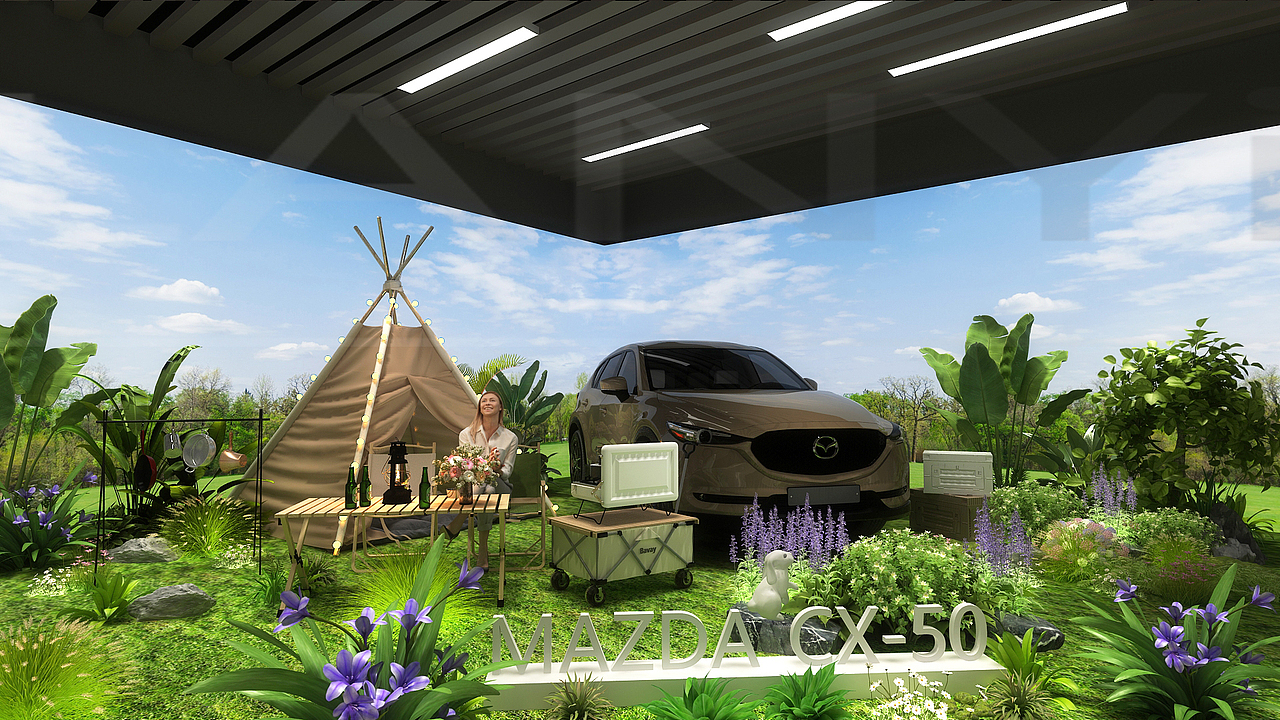 汽车发布会活动展示三维全案设计