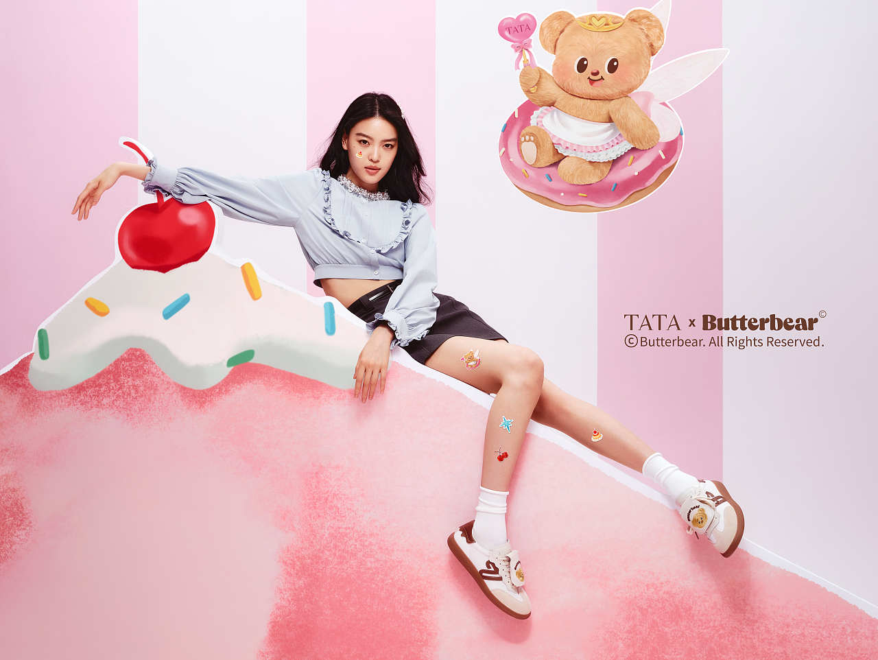 太可爱啦!TATA黄油小熊联名软甜登场