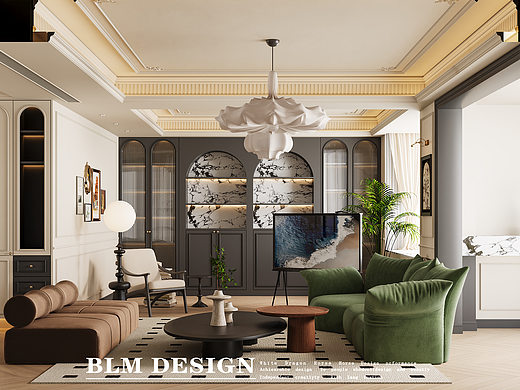 白龙马效果图-法式