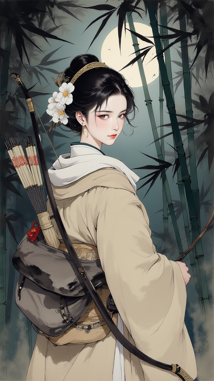 【AIGC 打破次元壁】神似桔梗的 AI 生成模特