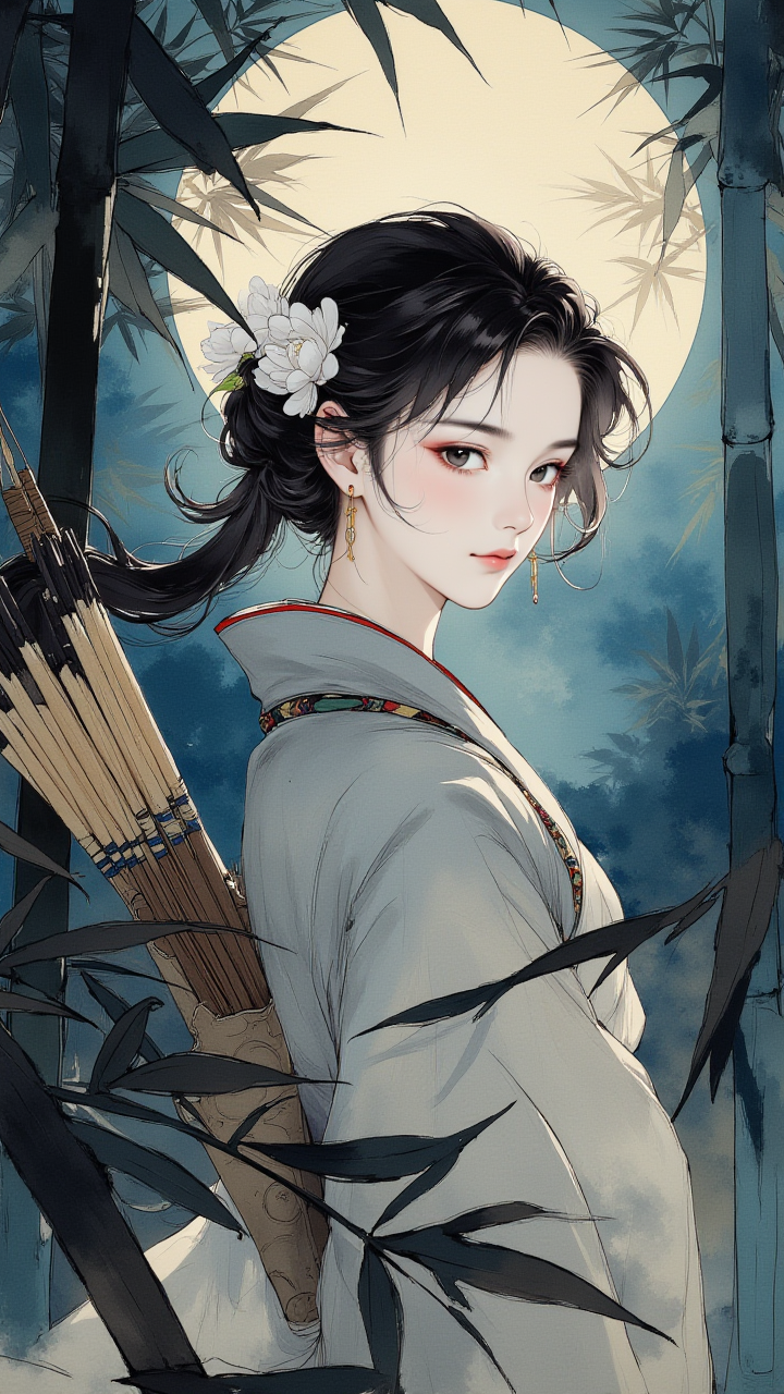 【AIGC 打破次元壁】神似桔梗的 AI 生成模特