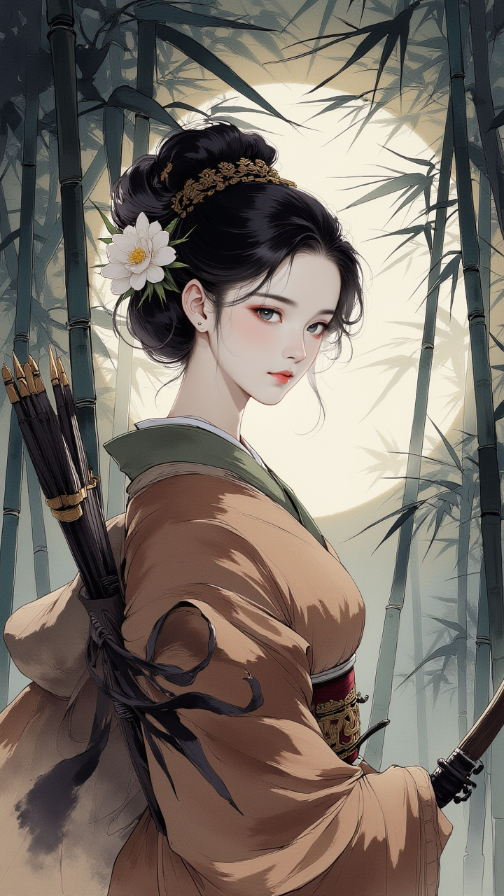 【AIGC 打破次元壁】神似桔梗的 AI 生成模特