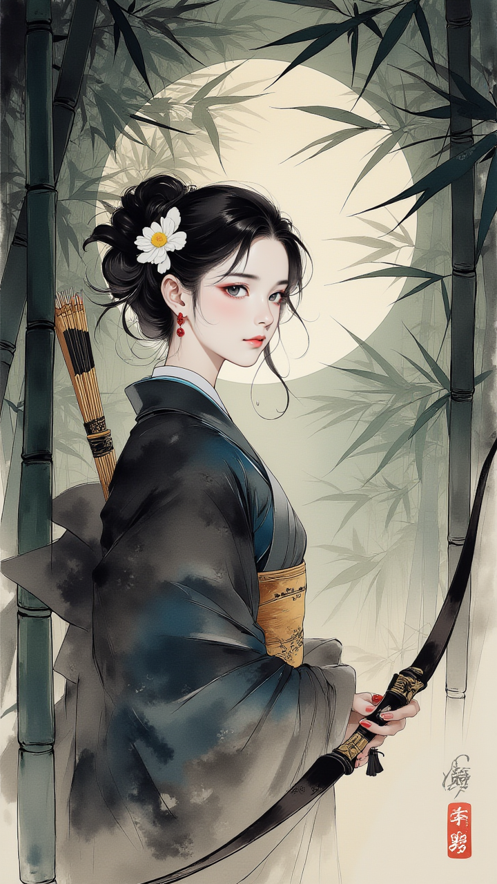 【AIGC 打破次元壁】神似桔梗的 AI 生成模特