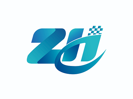 ZH立体字母设计