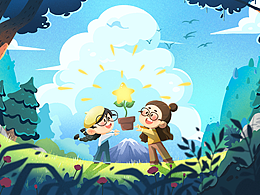 给好友的一副生日图