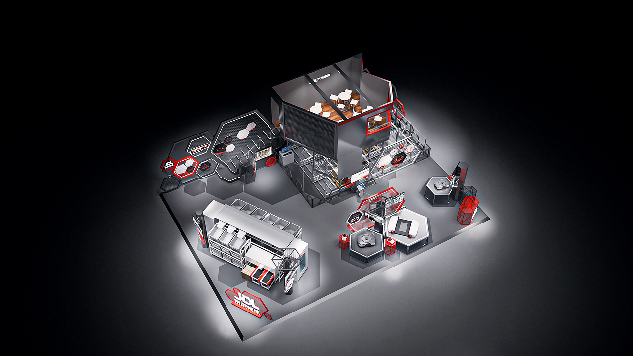 一个物流行业展位