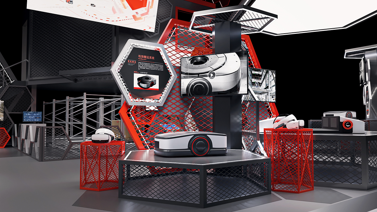 一个物流行业展位