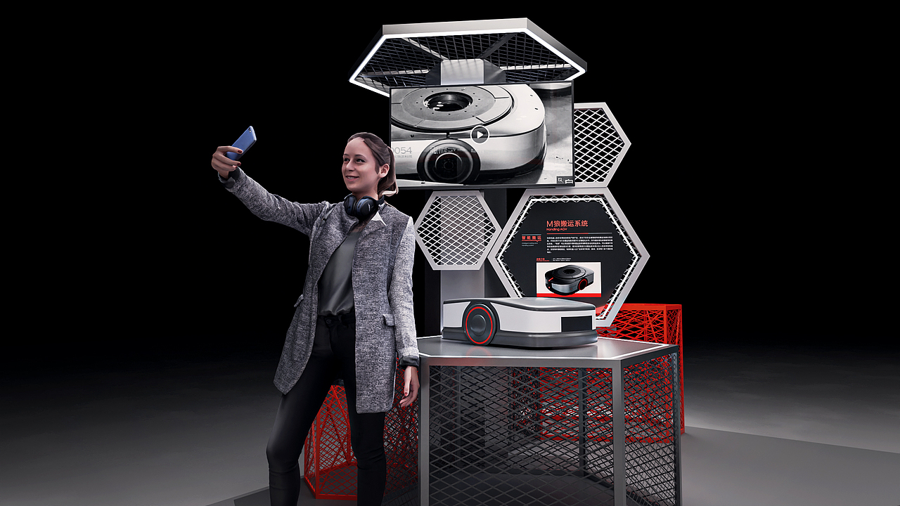 一个物流行业展位