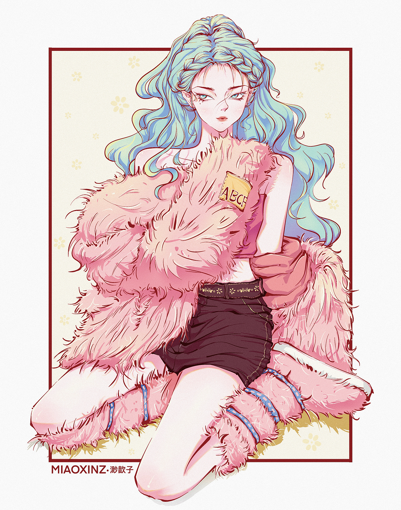 花日绒 | 毛茸少女