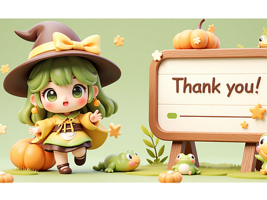 AI  全流程可爱小女巫IP