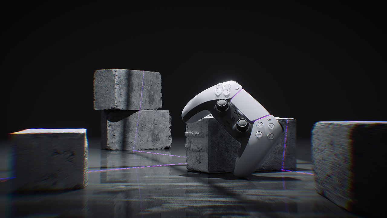 PS5游戏手柄渲染（图ZMzg5NjU3OTk2） - 产品 - 站酷设计师阿樊A原创素材 - 站酷ZCOOL
