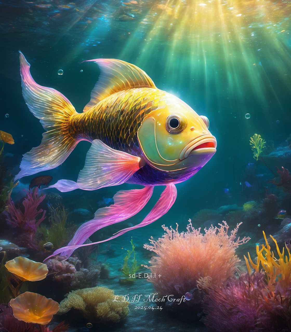 AIGC创作 魔法鱼