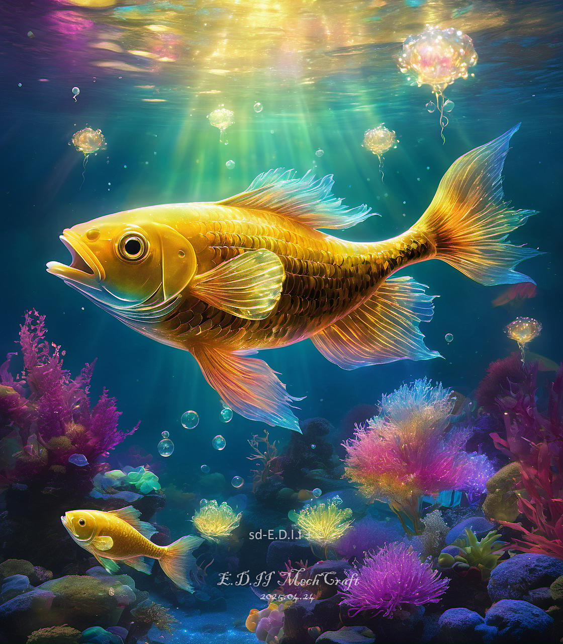 AIGC创作 魔法鱼