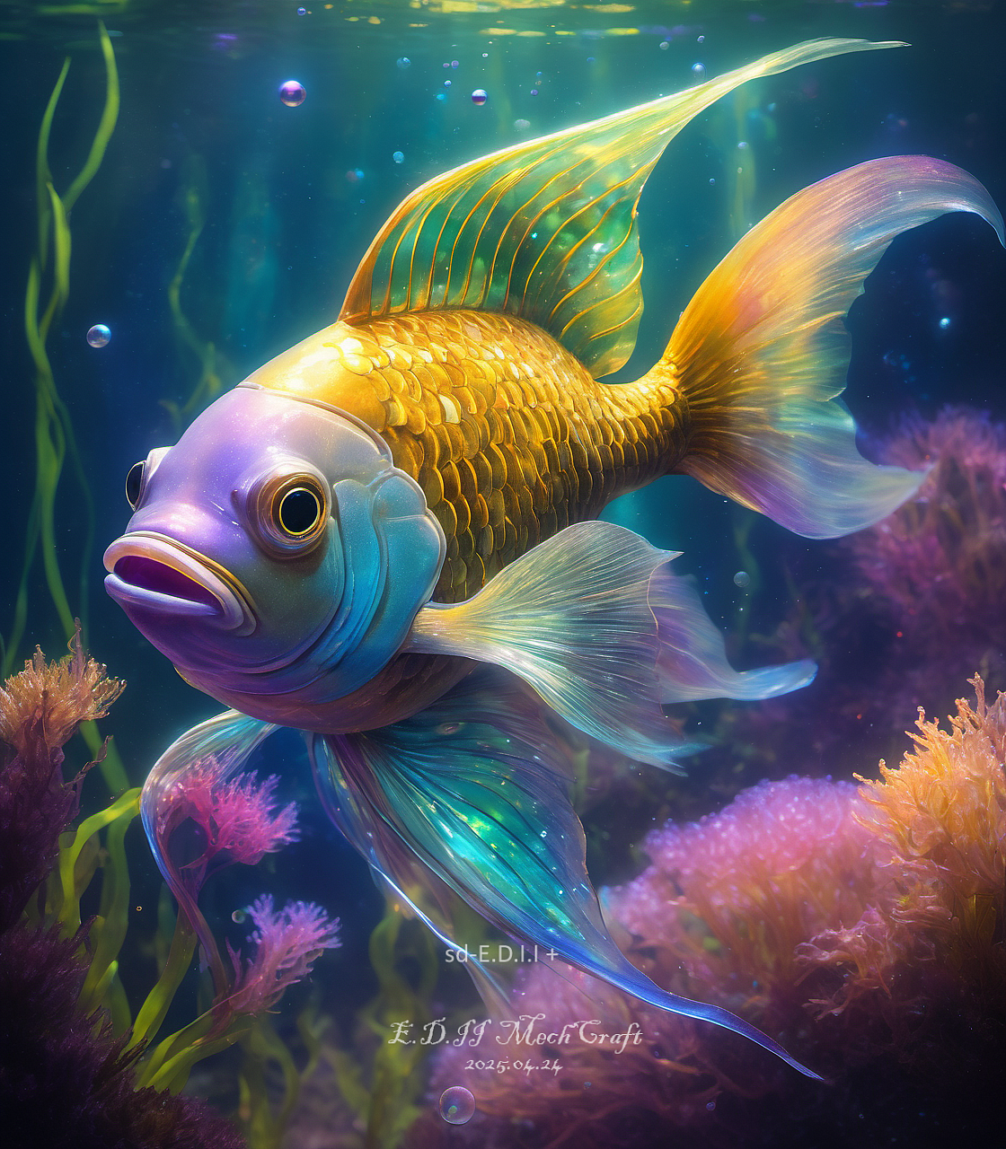 AIGC创作 魔法鱼