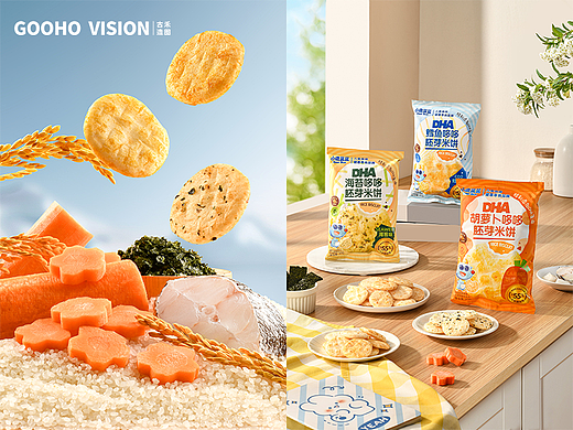 母婴零食丨小鹿蓝蓝辅食米饼丨古禾造图 GOOHO VISION