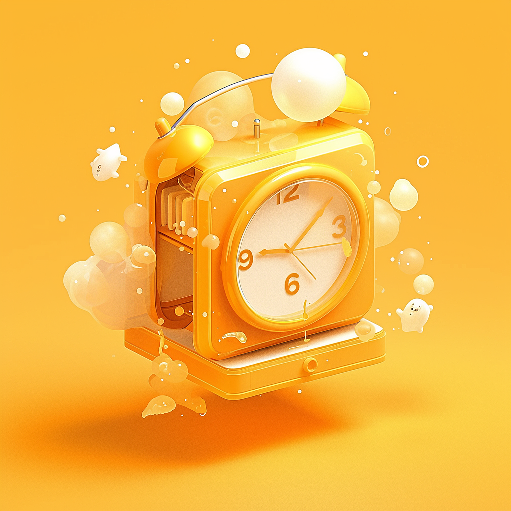 《活力橙钟：点亮时间泡泡》（图ZMzg5Njg0NTA0） - 产品 - 站酷设计师liushaosad原创素材 - 站酷ZCOOL