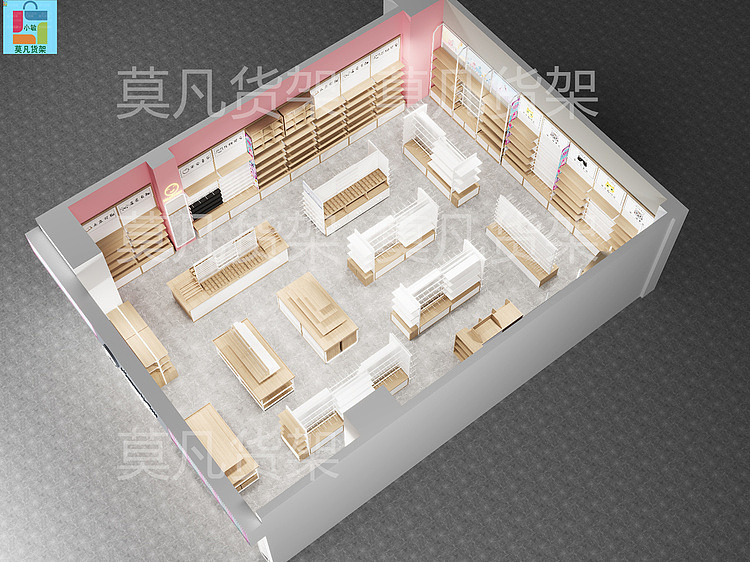 文创潮玩店道具形象设计-莫凡货架生产厂家