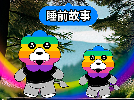 睡前故事：江湖路上多风景，「彩虹狮花湾」毛绒玩具