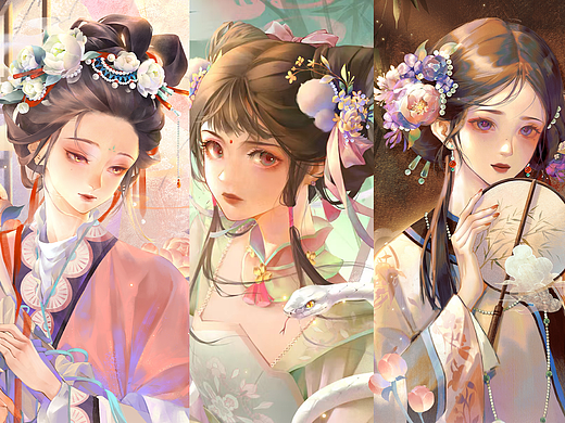 古风人物插画
