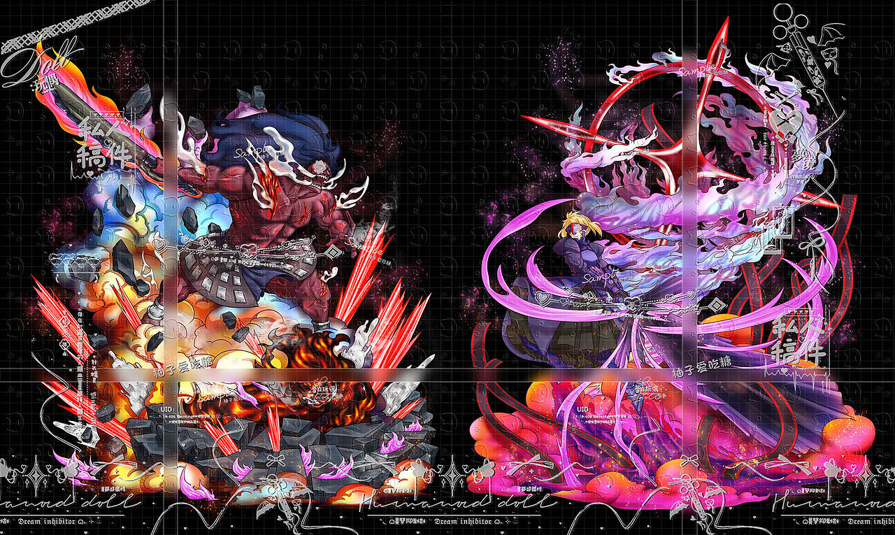 FATE/巴萨卡Vs黑Saber 手办GK雕像设计（图ZMzg5Njk1OTY0） - 创作习作 - 站酷设计师柚子爱吃糖原创素材 - 站酷ZCOOL