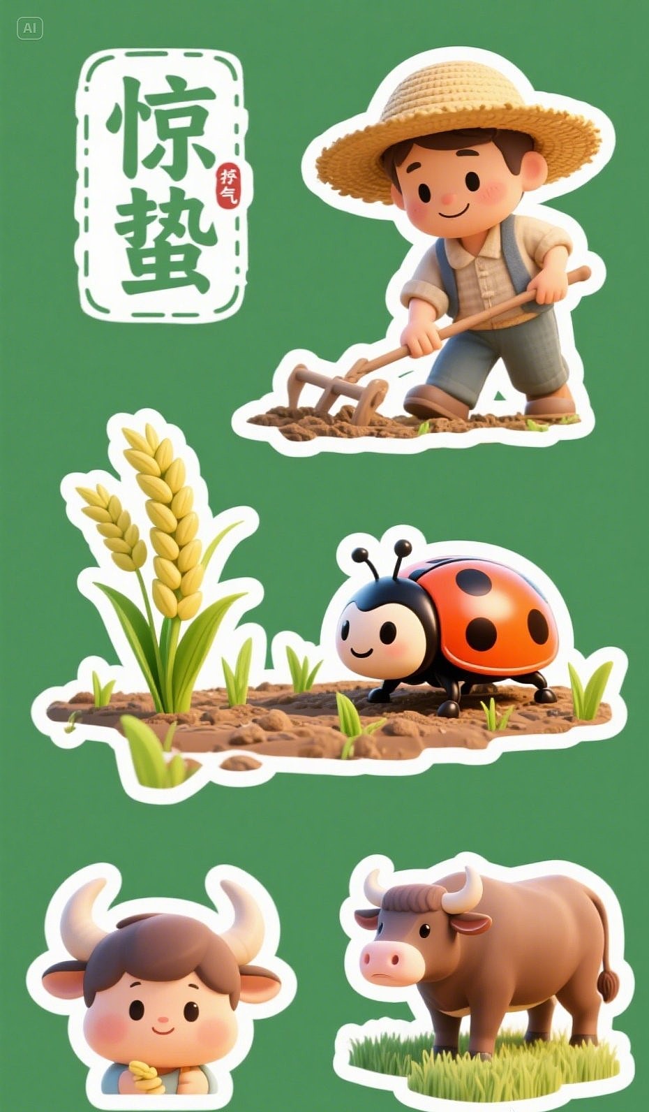 二十四节气贴纸