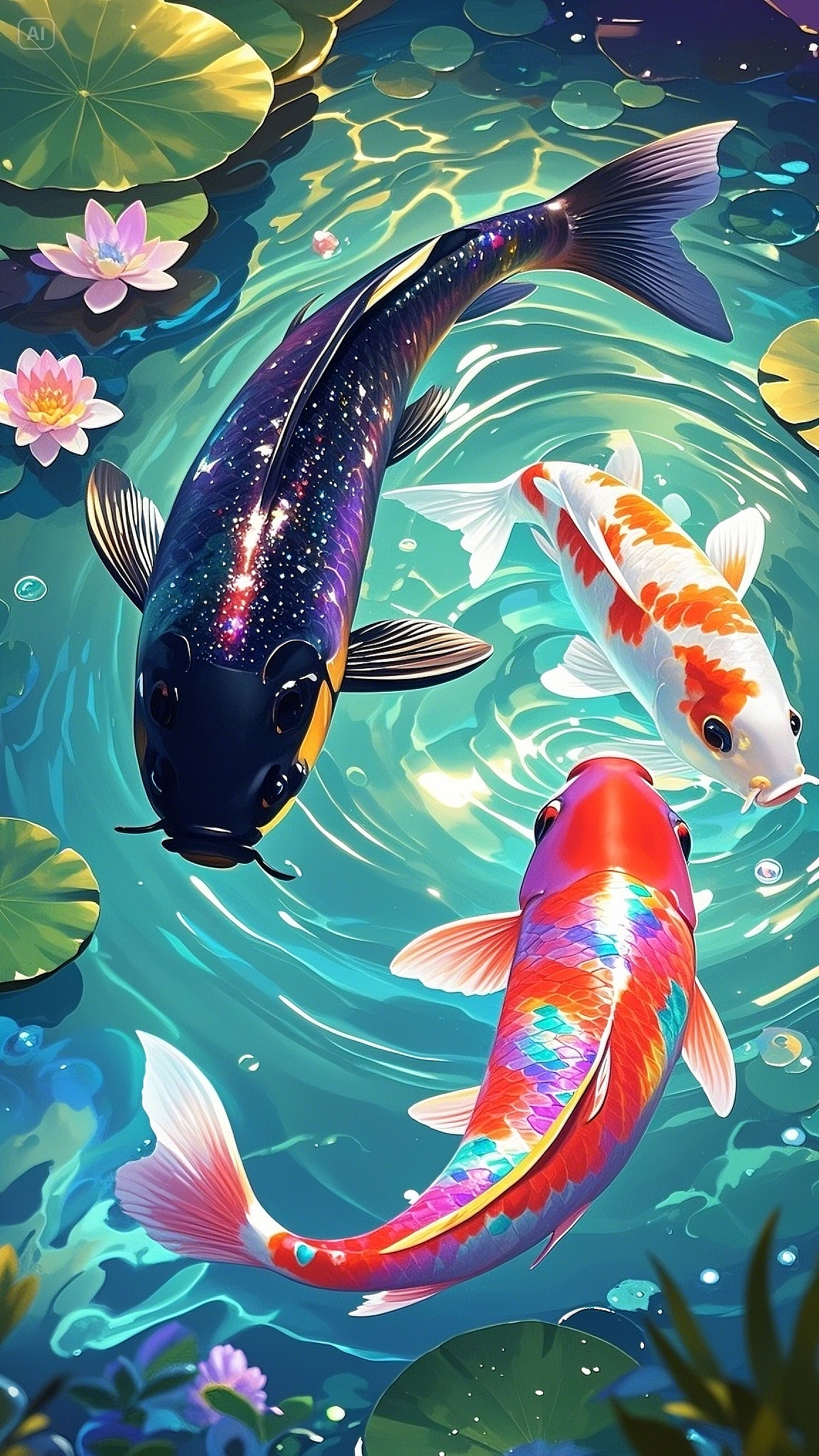 锦鲤附体，好运连连（图ZMzg5NzA2MjQ0） - AI作品 - 站酷设计师Z040534714原创素材 - 站酷ZCOOL