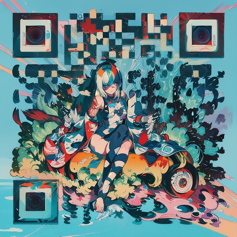 Stablediffusion生成自己艺术二维码，扫码可加微信（图ZMzg5NzEzMjcy） - 图案 - 站酷设计师广告图文快印色集原创素材 - 站酷ZCOOL