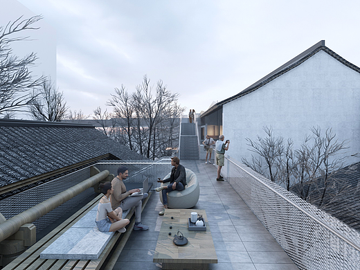 新中式民宿改造SU模型下载