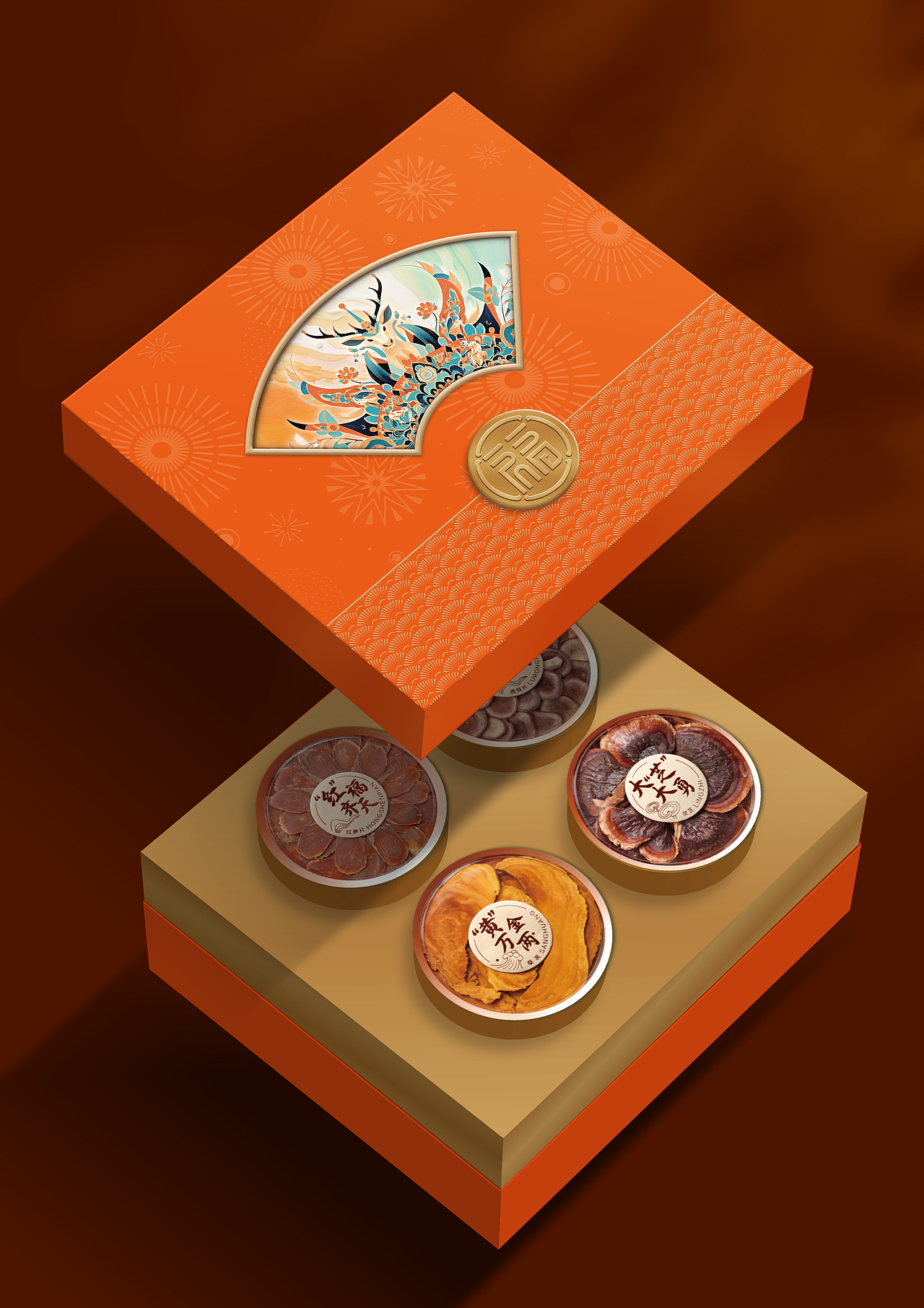 滋补类拼装礼盒设计方案!通用型礼盒