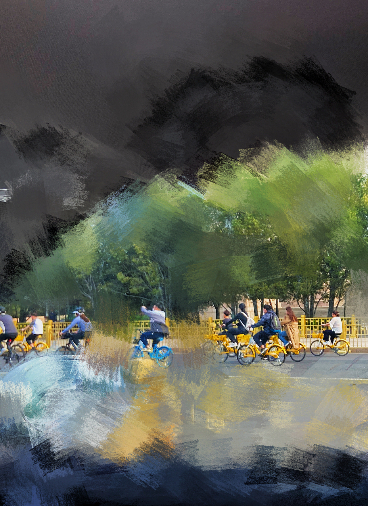 刘勇良油画风格摄影新探索：来来往往匆匆忙忙的生活