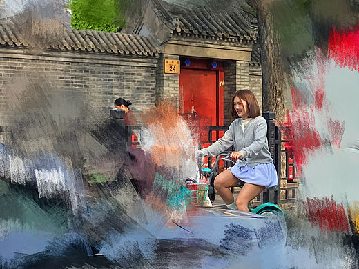 刘勇良油画风格摄影新探索：古色古香的北京老街