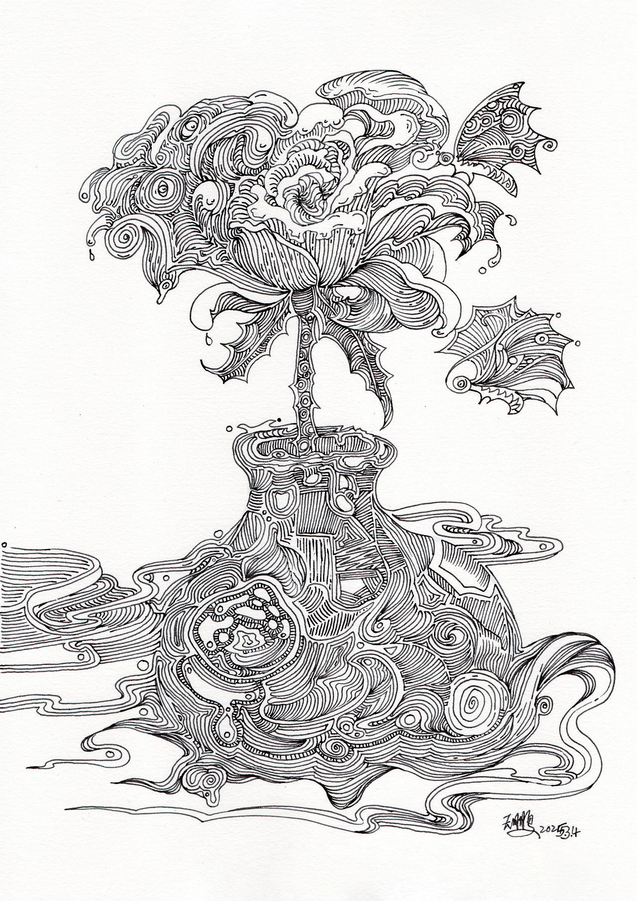 钢笔画（图ZMzg5NzQzMDMy） - 绘画 - 站酷设计师天鹏Z原创素材 - 站酷ZCOOL