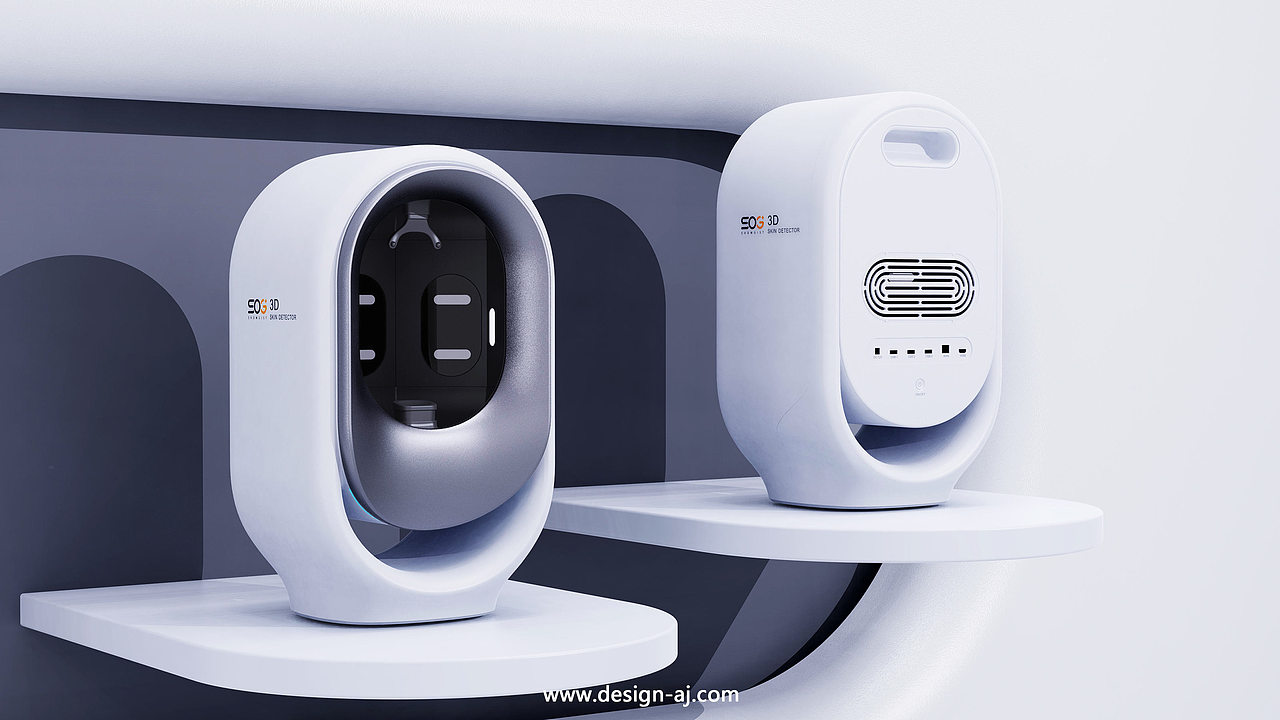 艾佳工业设计 I 金豪漾3D智能皮肤分析仪设计（图ZMzg5NzQ4OTk2） - 其他工业/产品 - 站酷设计师艾佳工业设计原创素材 - 站酷ZCOOL