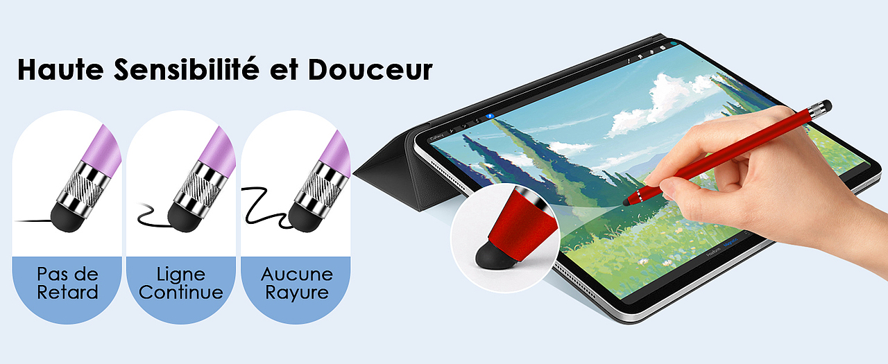 触屏笔-红绿棕粉