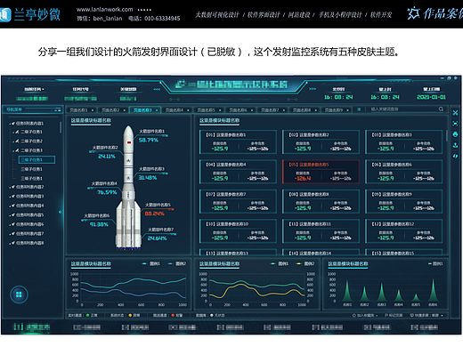 兰亭妙微实际案例分享(火箭发射界面)