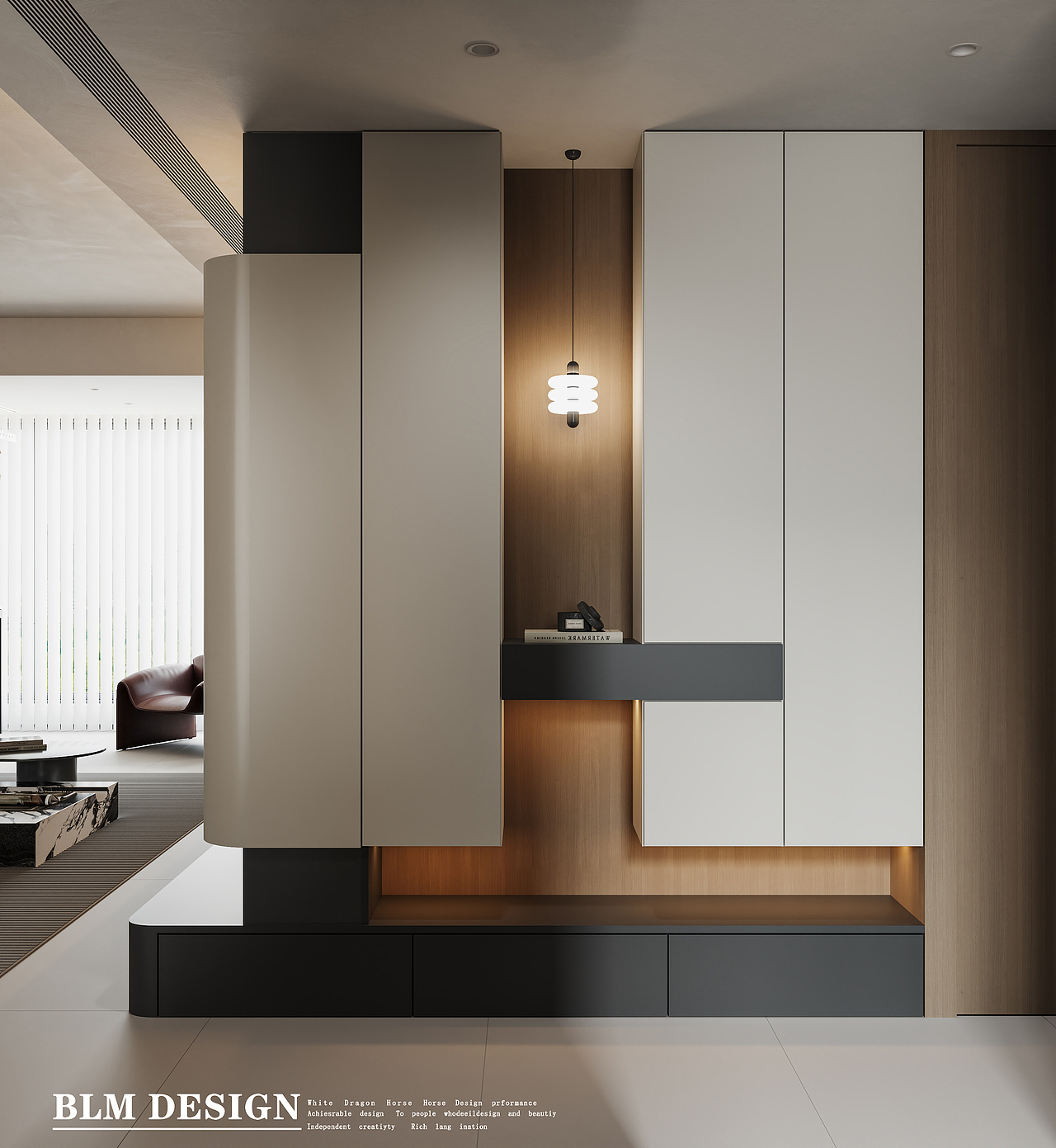 现代意式--白龙马效果图