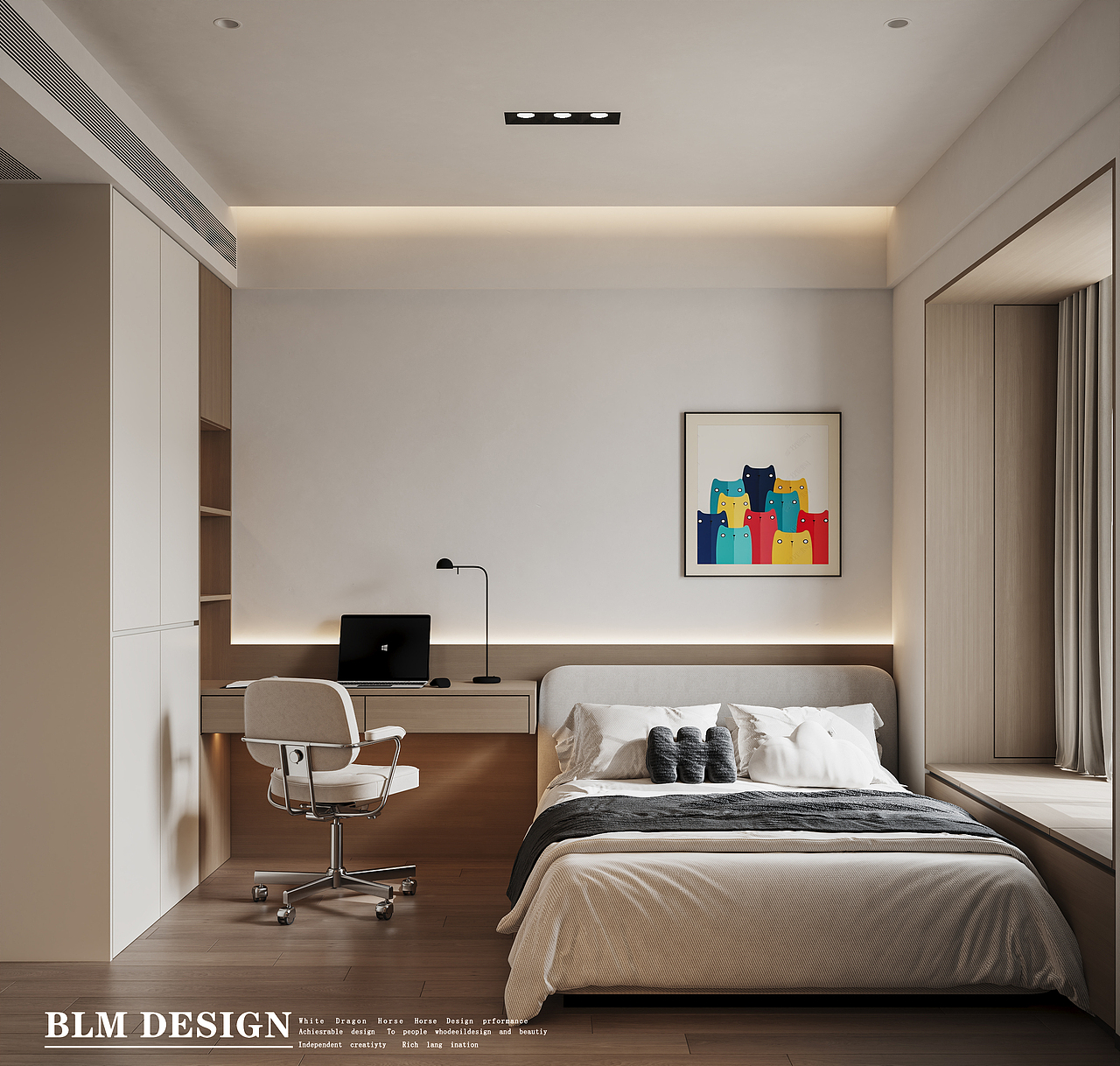 现代意式--白龙马效果图