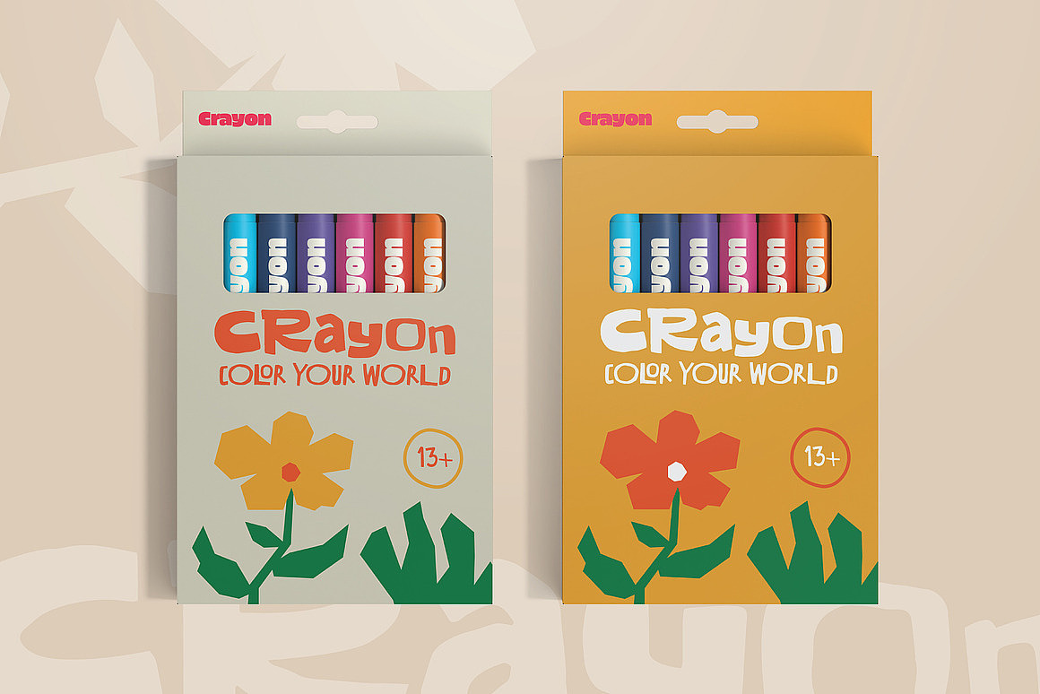 创意卡通时尚趣味海报广告画册封面标题手写英文字体